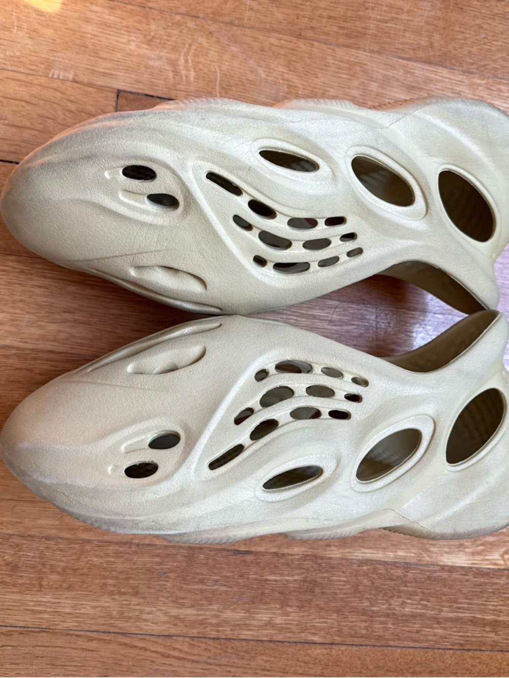 Beige Foam Slip-On Clog with Vent Holes
